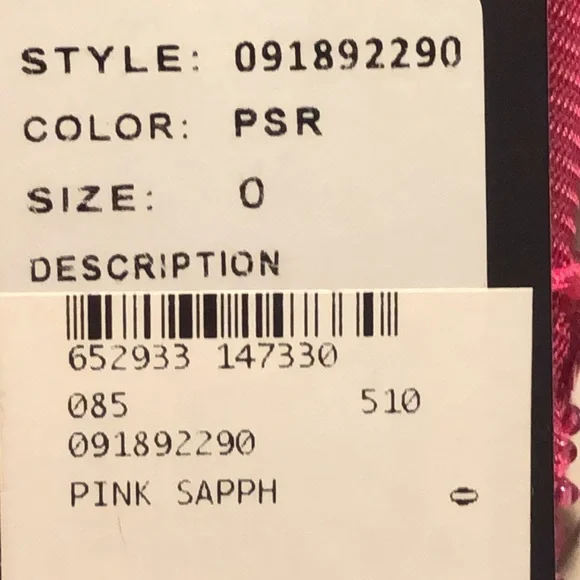 NWT Adrianna Papell Formal Beaded Gown~ Pink Sapphire